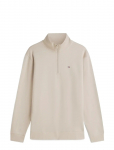 Tommy Jeans - Tjm Reg Fleece 1/4Zip Mock Neck - Poolpika lukuga džemprid - L