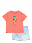 Ralph Lauren Baby - Polo Bear Jersey Tee & Terry Short Set - Komplektid l&uuml;hikeste varrukatega T-s&auml;rgiga - 62-68