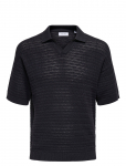 ONLY & SONS - Onsthiago Ds 7 Ss Resort Crochet Polo - L&uuml;hikeste varrukatega kootud polos&auml;rgid - XXL