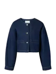 Malina - Elowen Cropped Denim Jacket - L&uuml;hikesed teksap&uuml;ksid - 40
