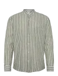 Lindbergh - Wide Striped Cotton/Linen Shirt L/S - Linased s&auml;rgid - L