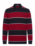 Fred Perry - Hw Jersey Striped Polo Shirt - Pikkade varrukatega - L