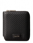 Calvin Klein - Embossed Woven Zip Billfold - Kaarditaskud - ONE SIZE