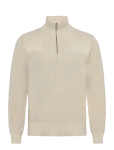 Belstaff - Commander Quarter Zip Jumper Silver Birch - Poolpika lukuga džemprid - S