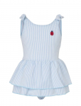 Vanilla Copenhagen - Baby Badedragt - Seersucker - Ladybug - Ujumisriided - 9-12M