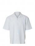 Selected - Slmrlxclay Linenblend Ss Shirt Res Noos - Vabaaja s&auml;rgid - XXL