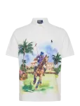 Polo Ralph Lauren - Classic Fit Mesh Graphic Polo Shirt - L&uuml;hikeste varrukatega - XL