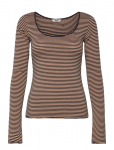 Monki - Long-Sleeved Slim Fit Scoop Neck Top - Pikkade varrukatega - XL