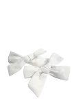 Pipol's Bazaar - Stina Bow 2 Pcs White - Juukseklambrid - ONE SIZE