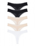 Dorina - Essential Cotton Thong - Stringid - XXS