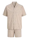 Jack & Jones - Jjmilo Seersucker Resort Shirt Ss Set Mp - Triibulised s&auml;rgid - S