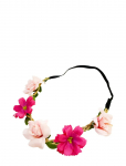 Pipol's Bazaar - Flower Tiara Pink - Juuksekummid - ONE SIZE