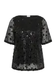 Kaffe Curve - Kcgracie Blouse - L&uuml;hikeste varrukatega - M