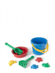 Dantoy - Classic Recycled Bucket Set, Blue Bucket, 8 Pcs. - Liivam&auml;nguasjad - 30.5X30X20.5CM