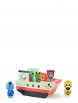 Vilac - Sound Boat With 6 Animal Figures - Puidust kujud - ONE SIZE