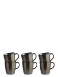 Aida - Raw Metallic Brown - Wall Mug W Handle 6 Stk 35 Cl - Kohvitassid - 35 CL
