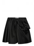 Ganni - Technical Stretch Satin Draped Mini Skirt - L&uuml;hikesed seelikud - 44