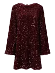Pieces - Pckammy Ls Deep Back Bow Dress Jrs Bc - L&uuml;hikesed kleidid - M