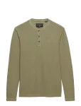 Superdry - Waffle Long Sleeve Henley Top - Pikkade varrukatega - L