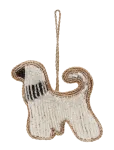 Anna + Nina - Beaded Fancy Dog Ornament - J&otilde;ulukuulid ja kuuseehted - ONE SIZE