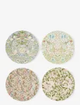 Morris & Co - William & Morris Plate Set Of 4-Pack 20Cm - V&auml;ikesed taldrikud - &Oslash; 20 cm