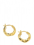Syster P - Bolded Wavy Earrings Gold - R&otilde;ngad - ONE SIZE
