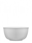Lyngby Porcel&aelig;n - Rhombe Serveringssk&aring;l &Oslash;17.5 Cm Hvid - Serveerimiskausid - &Oslash; 17.5 cm