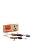 Gentlemen's Hardware - Camping Cutlery Tool Wood 2Pcs Set - S&ouml;&ouml;giriistade komplektid - 11 CM x 15.5