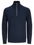 Jack & Jones - Jjeperfect Knit Half Zip Sn - Poolpika lukuga džemprid - M