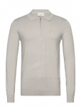 Lindbergh - Ecovero L/S Zip Polo - Pikkade varrukatega kootud polos&auml;rgid - XL