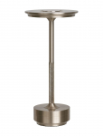House Nordic - Fina - Table Lamp, Silver, Rechargeable, 13X13X28,5 Cm - Laualambid - 28.5X13X13CM