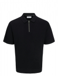 Jack & Jones - Jjtroy Knit Zip Polo - L&uuml;hikeste varrukatega kootud polos&auml;rgid - M