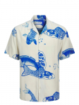 Jack & Jones - Jjjeff Aop Resort Shirt Ss - L&uuml;hikeste varrukatega s&auml;rgid - M