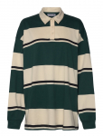 Weekday - Striped Oversized Polo Shirt - Pikkade varrukatega - S