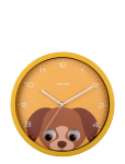 KARLSSON - Wall Clock Peekaboo Dog Yellow - Kellad - &Oslash;:30.8CM