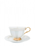 Hilke Collection - Cup With Saucer - Strisce Tortora - Teetassid - 22 CL