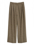 Gant - Checked Pleated Wool Blend Pants - Lai jalg - 44