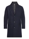 Lindbergh - Detachable Collar Lapel Coat - Villased mantlid - M