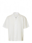 Selected - Slmrlxclay Linenblend Ss Shirt Res Noos - Vabaaja s&auml;rgid - XXL