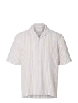 Selected - Slmrlxclay Linenblend Ss Shirt Res Noos - Vabaaja s&auml;rgid - XL