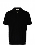 Selected - Slhtray Ss Knit Half Zip Polo Noos - Poolpika lukuga džemprid - S