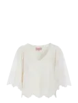 Hunk&oslash;n - Lulu Lace Blouse - L&uuml;hikeste varrukatega - S