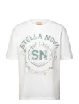 Stella Nova - Stella Nova Printed T-Shirt - L&uuml;hikeste varrukatega - XXS