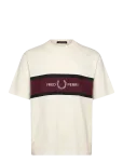 Fred Perry - Embroidered Panel Tee - L&uuml;hikeste varrukatega - XS
