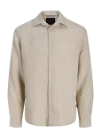 Jack & Jones - Jprblalawrence Linen Ls Shirt Sn - Linased s&auml;rgid - XXL