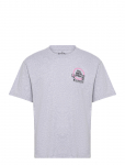 Edwin - Ramen Pink T-Shirt-Grey Marl - L&uuml;hikeste varrukatega - XXL