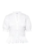 Bubbleroom - Short Sleeve Cotton Smock Blouse - L&uuml;hikeste varrukatega - XS