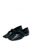 ALOHAS - Lautan Black Leather Ballet Flats - Baleriinad - 41