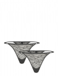 Weekday - 2-Pack Swirly Lace Tanga Thongs - Stringid - XXL