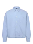 Weekday - Oxford Boxy Shirt - Oxfordi s&auml;rgid - XL